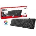 Genius SlimStar 820, keyboard CZ/SK, slim rodzaj with cable (USB), black Genius SlimStar 820, keyboard CZ/SK, slim rodzaj with cable (USB), black