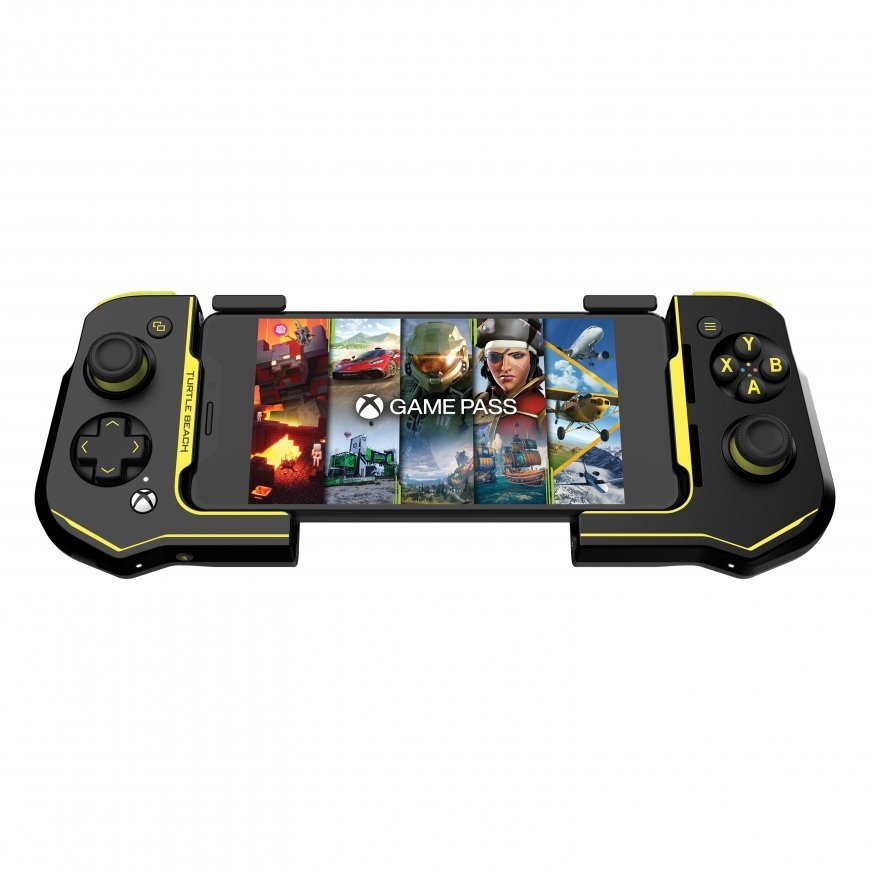 Turtle Beach Atom Juoda, Geltona „Bluetooth“ Žaidimų pultelis Analoginis / skaitmeninis Android – 2