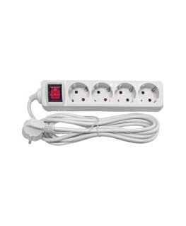 Pagarinātājs 5-vietīgs 5m a|z un slēdzi pievadvads 3Gx1.0mm