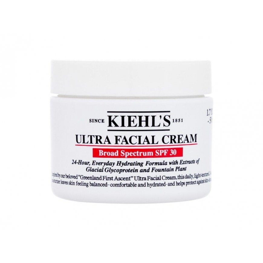 Kiehls Ultra veido kremas SPF 30 - lengvas drėkinantis kremas su apsauginiu faktoriumi - 50 ml
