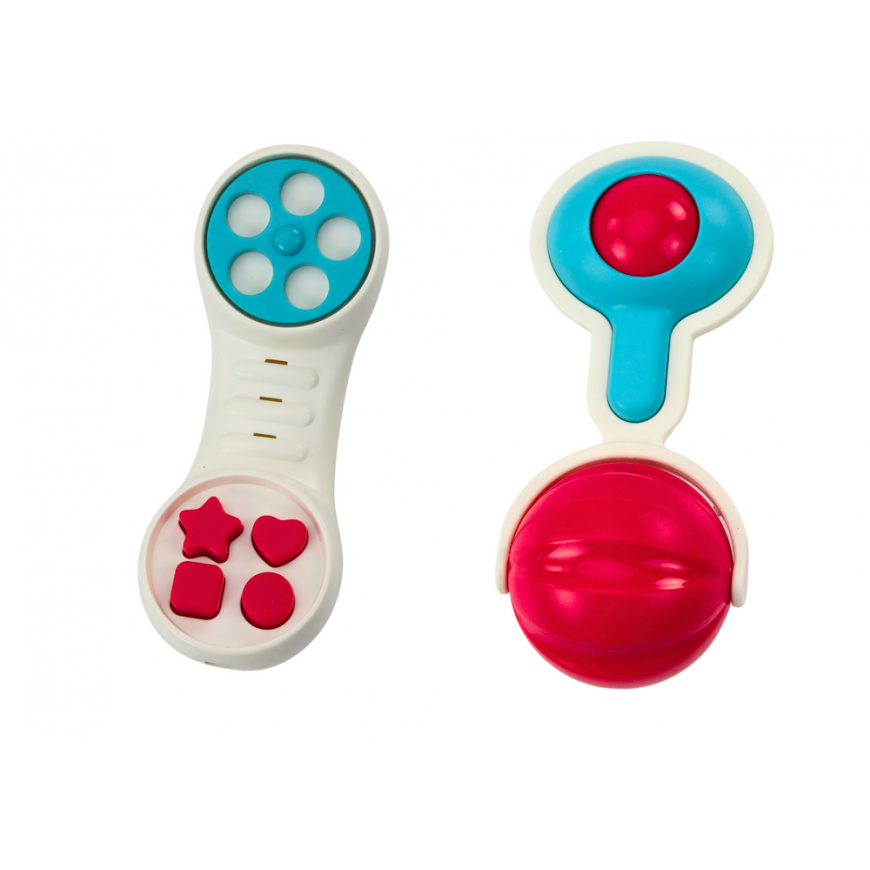 Lean Toys Žaislų, barškučių, dantukų, gyvūnų rinkinys, 8 vnt – 2