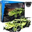Klocki konstrukcyjne CaDA Zdalnie sterowane auto 32 cm Samochód žalia Sportscar 453 elementy RC Klocki konstrukcyjne CaDA Zdalnie sterowane auto 32 cm Samochód žalia Sportscar 453 elementy RC