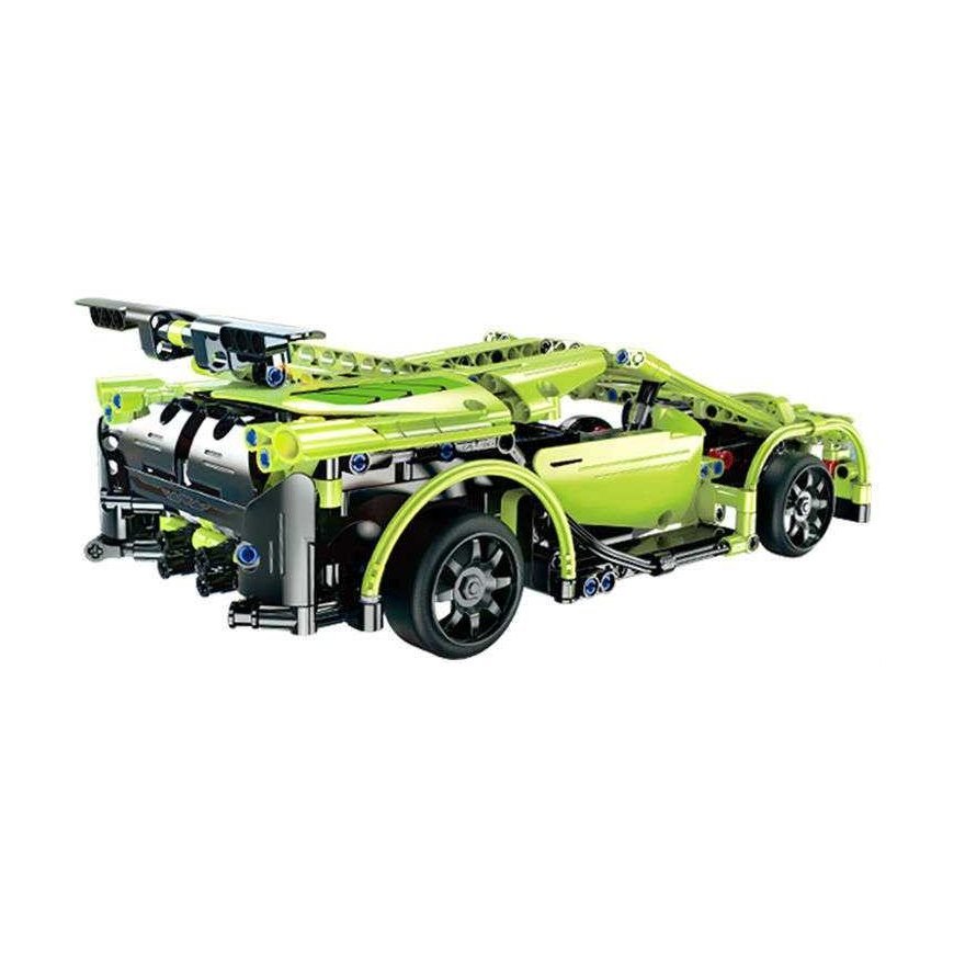 Klocki konstrukcyjne CaDA Zdalnie sterowane auto 32 cm Samochód žalia Sportscar 453 elementy RC – 5