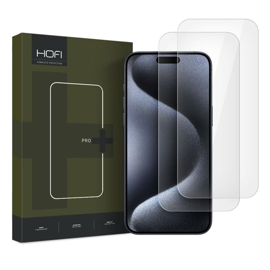 Hofi Glass Pro+ 2-pak do Apple iPhone 16 Pro Max przezroczyste – 2