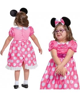 Strój karnawałowy Disney Myszka Minnie dostosowany do dzieci su niepełnosprawnością 110-122 cm (5-6 lat)
