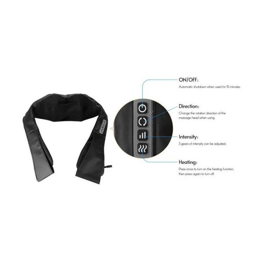 Neck massager REACH "B0001" black – 3
