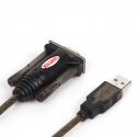 UNITEK Y-105 serijinis kabelis Juoda 1,5 m USB A tipo DB-9
