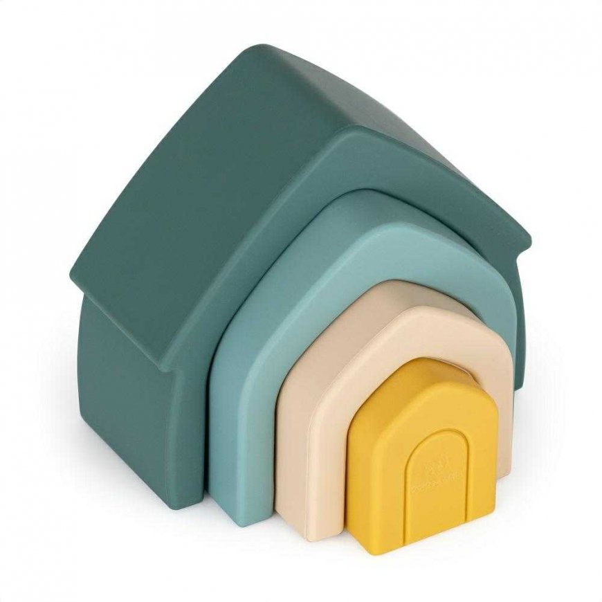 Petite&Mars House - toy, silicone puzzle | Misty Green – 4