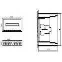 Paskirstymo Skydas Tibox 440x300x115mm 1x16mod., Ip54, Virštinkinis Paskirstymo Skydas Tibox 440x300x115mm 1x16mod., Ip54, Virštinkinis