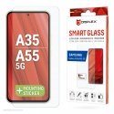 Displex Smart Glass (9H) for Samsung Galaxy A35/A55 5G, Mounting Sticker, unbreakable Displex Smart Glass (9H) for Samsung Galaxy A35/A55 5G, Mounting Sticker, unbreakable