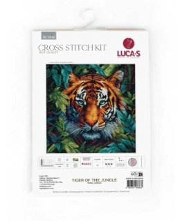 luca S Cross stitch kit "Jungle tiger" 27x27cm SBU5048