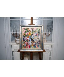 Beldizart Porelein and flowers. in 1915 S/MK075