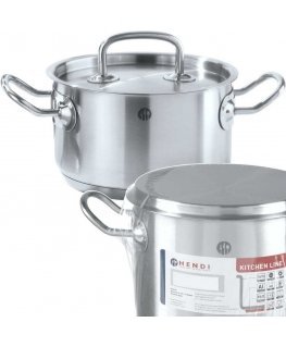 Puodas średni Kitchen Line su dangteliu 1,7 l śr. 160 x 95 h - Hendi 836101