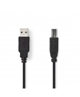 Nedis CCGB60100BK20 USB cable USB 2.0 2 m USB A USB B Black