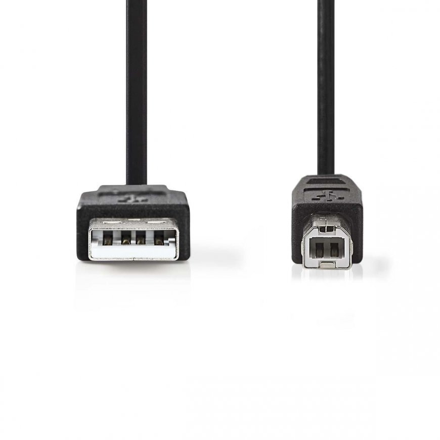 Nedis CCGB60100BK20 USB kabelis USB 2.0 2 m USB A USB B Melns – 2