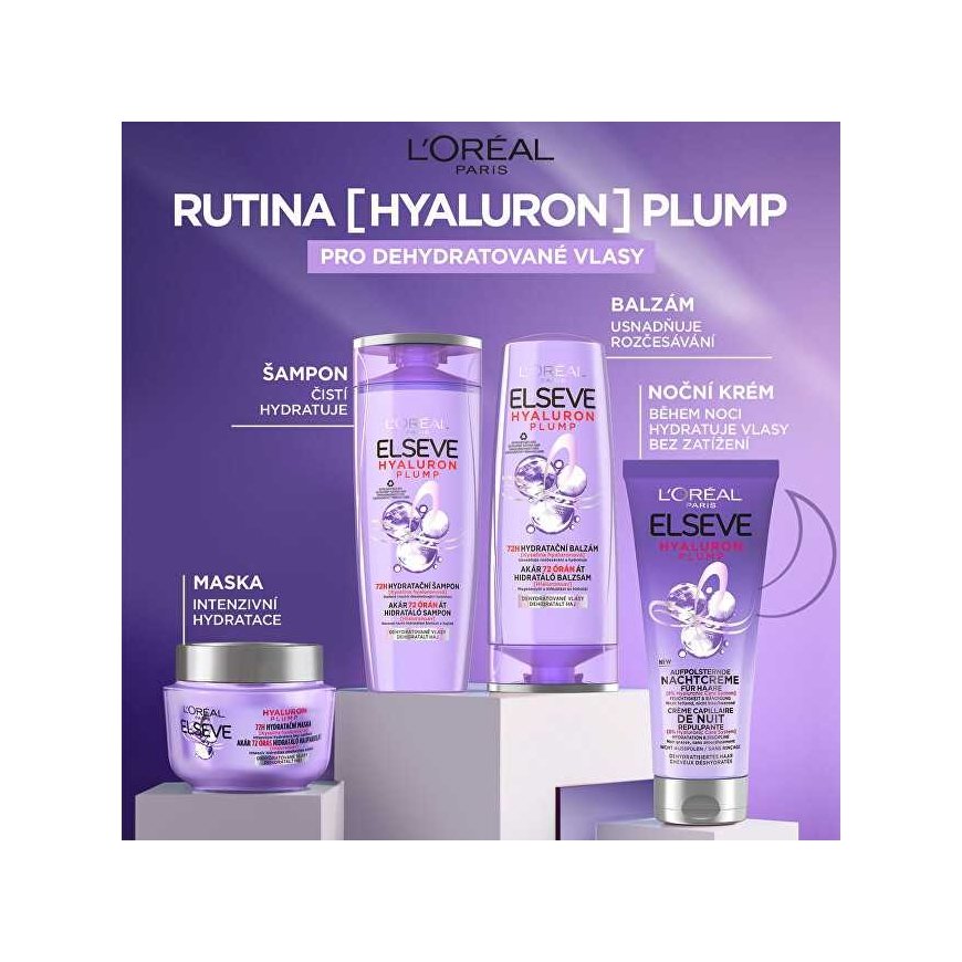 L'Oréal Paris Elseve Hyaluron Plump night cream hair mask – 4