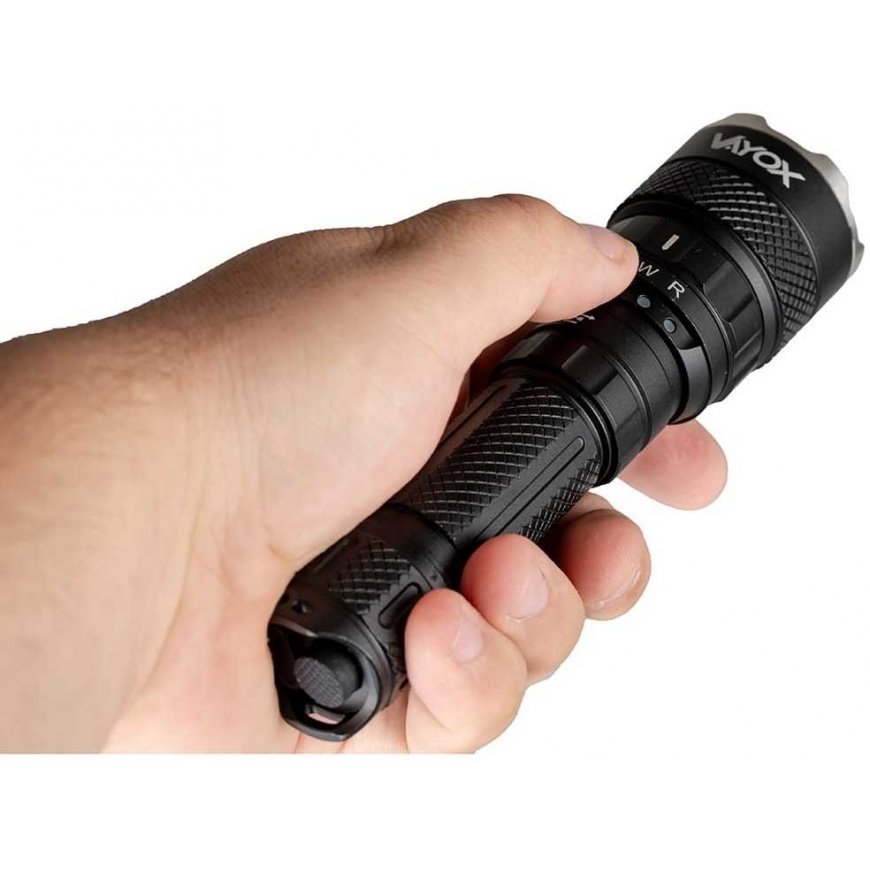 Flashlight taktyczna 3-color 15W 1500lm VAYOX VA0099 – 2