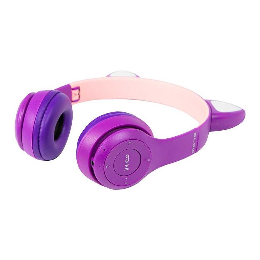 Blow BT 5.0 LED headphones purple ears – 2