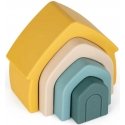 Petite&Mars House - toy, silicone puzzle | Intense ocher
