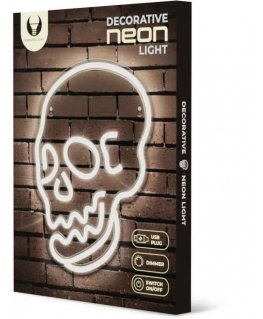 Oem Neoninė PLEXI LED SKULL balta FPNE07X Forever Light
