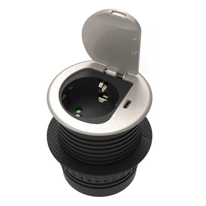Orno Furniture socket ?6cm recessed into