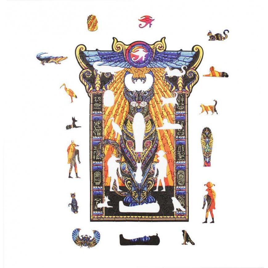 Fantasy Puzzles Bastet Wooden Puzzle L Size (300 pieces) – 4