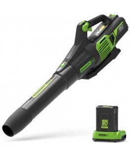 Akumuliatorinis lapų pūstuvas Greenworks GD60ABK4 60 V 1x4,0 Ah akum.