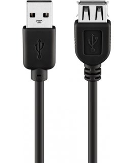 Goobay 68622 USB cable USB 2.0 0.3 m USB A Black