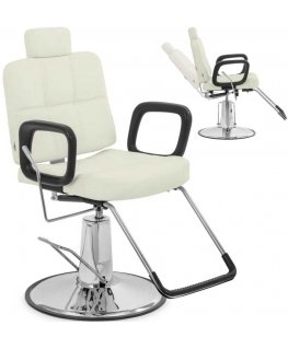 Hairdressing chair with head and footrest Physa KESWICK - beige