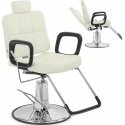 Hairdressing chair with head and footrest Physa KESWICK - beige