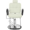 Hairdressing chair with head and footrest Physa KESWICK - beige