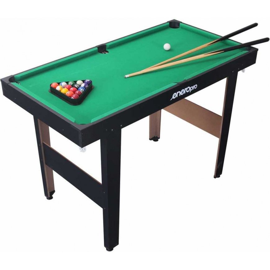 stalas DO W GRY W BILARDA JUODA 121x61x79CM ENERO PRO