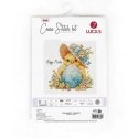 luca S Cross stitch kit "The Happy Chicken" 17x16cm SB1412 luca S Cross stitch kit "The Happy Chicken" 17x16cm SB1412