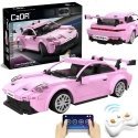 Klocki Konstrukcyjne CaDA Auto Sportowe rožinis samochód Wyścigowy Legand Sports Cars RS Wyścigówka 280 dalys RC Dual Mode Klocki Konstrukcyjne CaDA Auto Sportowe rožinis samochód Wyścigowy Legand Sports Cars RS Wyścigówka 280 dalys RC Dual Mode