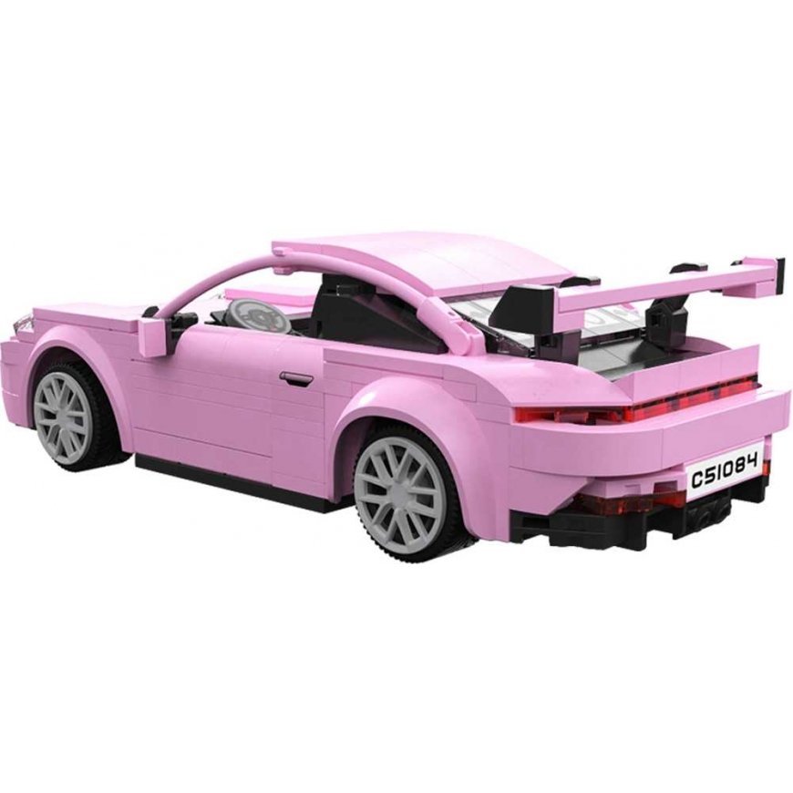 Klocki Konstrukcyjne CaDA Auto Sportowe pink samochod Wyścigowy Legand Sports Cars RS Wyścigówka 280 parts RC Dual Mode – 4