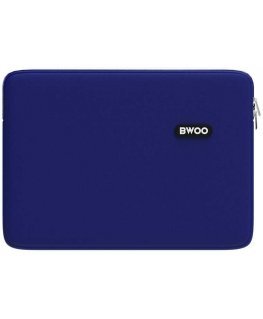 BWOO neoprene laptop bag size 15" dark blue