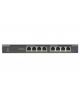 NETGEAR GS308PP Mittejuhitav Gigabit Ethernet (10/100/1000) Power over Ethernet tugi Must