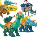 Woopie Dinozaurų sukamųjų rinkinys, 3 vienetai. Konstravimo rinkinys dėžutėje + grąžtas ir atsuktuvas Woopie Dinozaurų sukamųjų rinkinys, 3 vienetai. Konstravimo rinkinys dėžutėje + grąžtas ir atsuktuvas