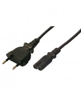LogiLink CP092 кабель питания Черный 1,8 m Силовая вилка тип C Разъем C8