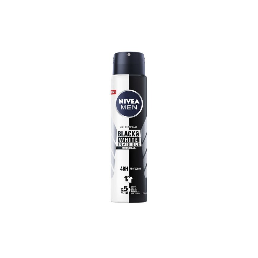NIVEA_Men Black&White Invisible Original antyperspirant spray 250ml – 2