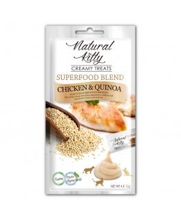 NATURAL KITTY Superfood Blend kana kinoaga - kassi maiused - 4 x 12g