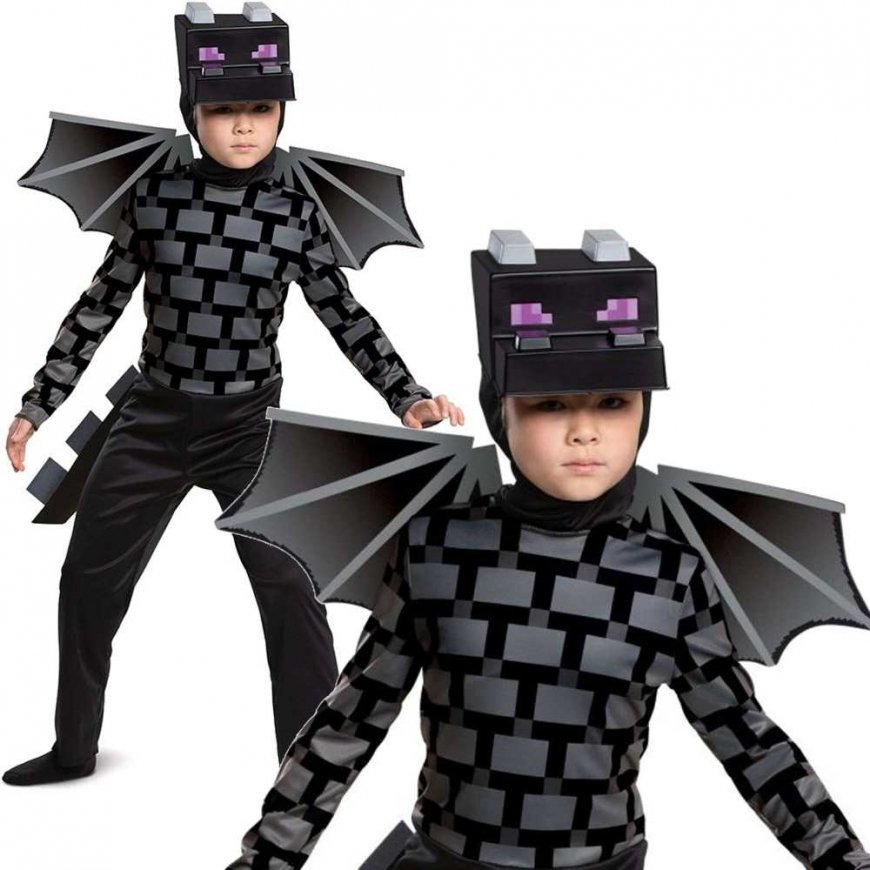 Minecraft strój karnawałowy dla chłopca Ender Dragon Smok Kresu costume przebranie 110-122 cm (4-6 lat)