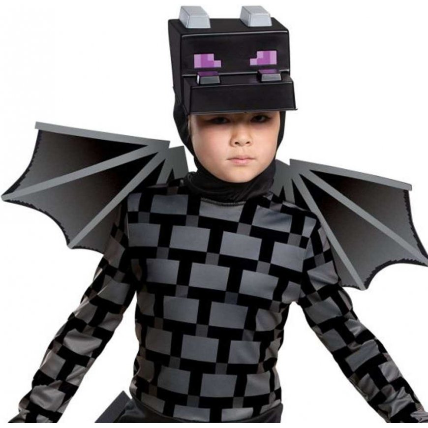 Minecraft strój karnawałowy dla chłopca Ender Dragon Smok Kresu kostium przebranie 110-122 cm (4-6 lat) – 3
