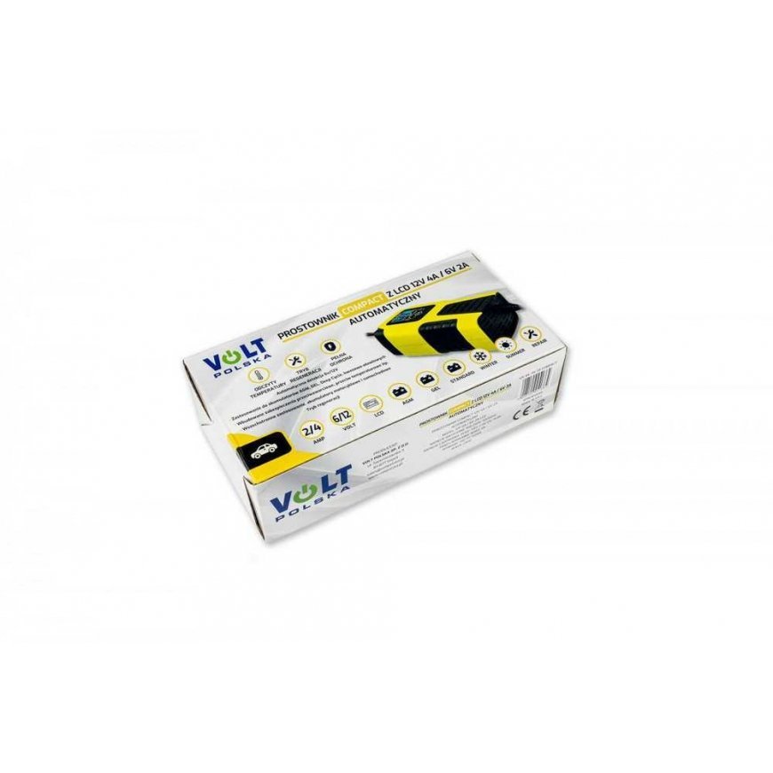 Volt PROSTOWNIK AKUMULATOROWY Z LCD 12V 4A / 6V 2A COMPACT – 3