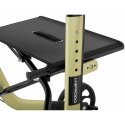 Uniprod Balcony walker support for seniors with seat and shopping bag up to 136kg - golden