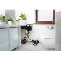Uniprod Balcony walker support for seniors with seat and shopping bag up to 136kg - golden
