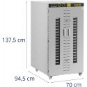 Royal Catering Industrial food dryer for herbs, fruits, 24 grids, 40-90 C, 5850 W Royal Catering Industrial food dryer for herbs, fruits, 24 grids, 40-90 C, 5850 W