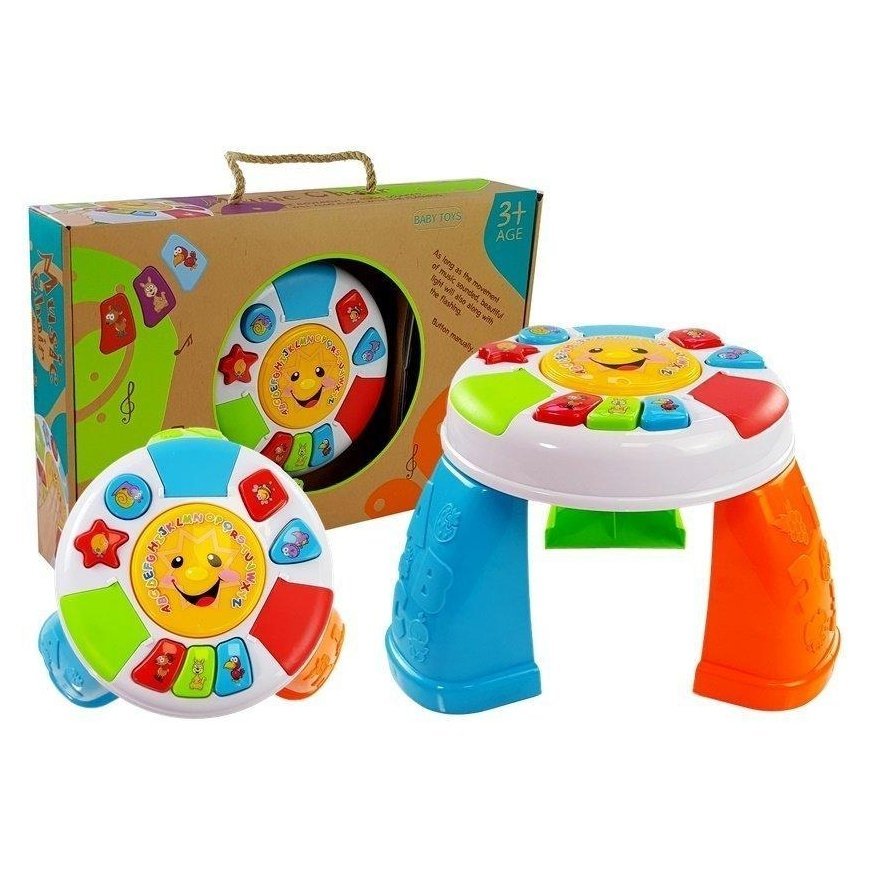Lean Toys Edukacinis kūdikių stalas su garsais