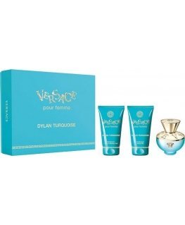 Versace SET VERSACE Dylan Turquoise Pour Femme EDT spray 50 ml + SHOWER GEL 50 ml + BODY GEL 50 ml
