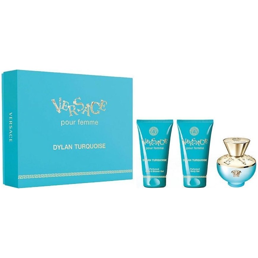 Versace SET VERSACE Dylan Turquoise Pour Femme EDT spray 50 ml + SHOWER GEL 50 ml + BODY GEL 50 ml